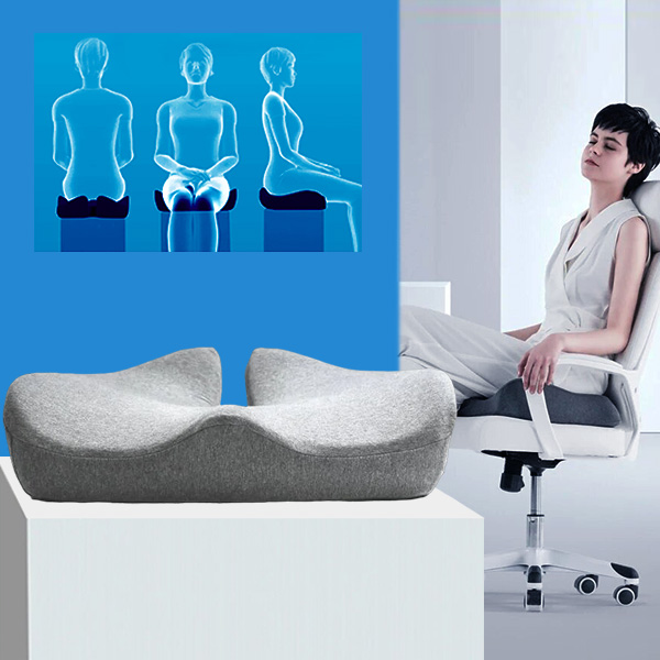 Cojín ergonómico de espuma viscoelástica para asiento - 45x35x7 cm | MAXICOMFORT