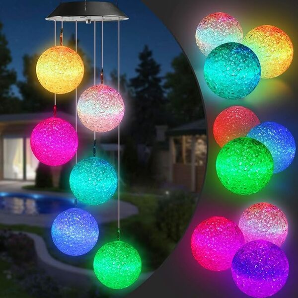 Lámpara Solar Colgante LED para Jardín | AURAWIND
